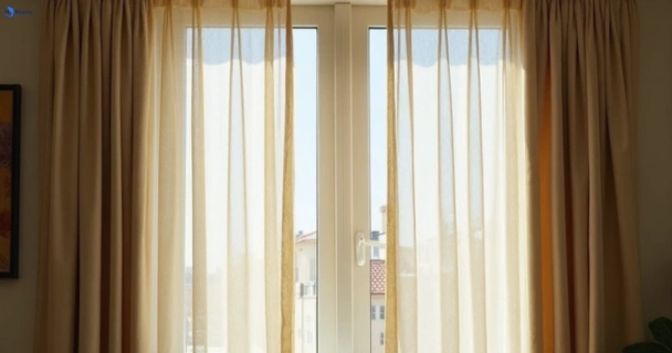 Dull dusty drapes in wellers-hill before professional cleaning